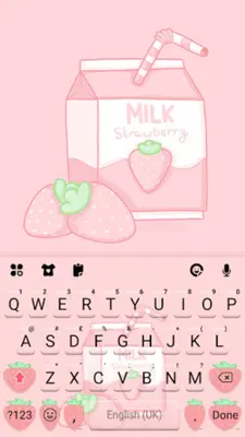 Pink Strawberry Theme android App screenshot 0