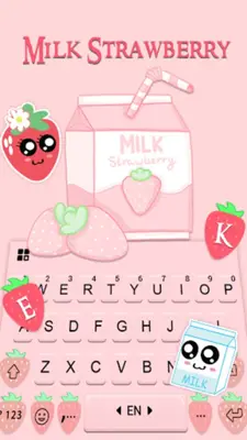 Pink Strawberry Theme android App screenshot 2