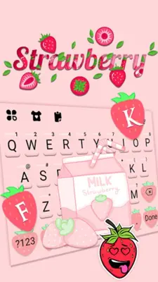 Pink Strawberry Theme android App screenshot 3